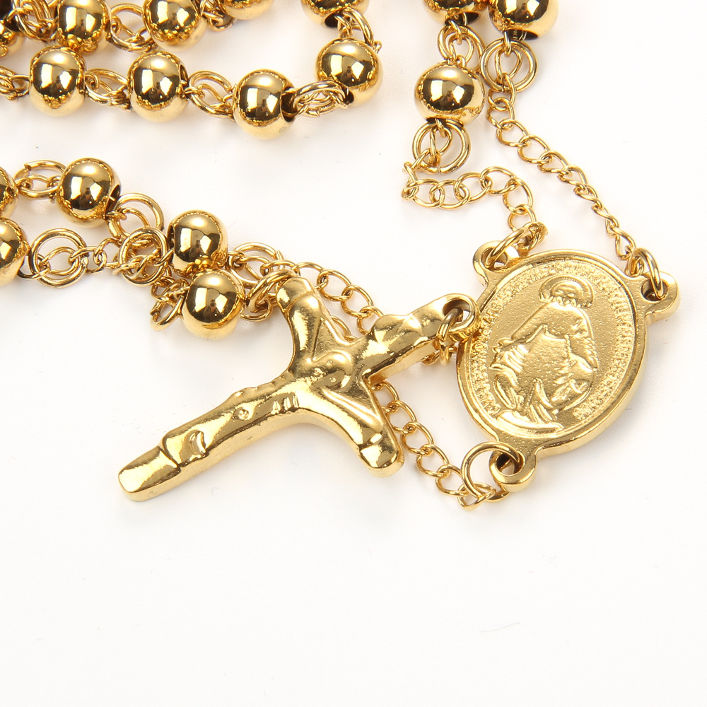 跨境電商6mm 不銹鋼念珠項(xiàng)鏈?zhǔn)旨芙疸y飾品價(jià)格,廠家,品牌,批發(fā)市場(chǎng)